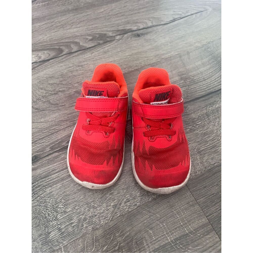 NIKE Star Runner Toddler Size 6c Red TDV Volt Shoes 907255-601